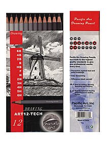 Pacific Arc Graphite Drawing Pencil Sets