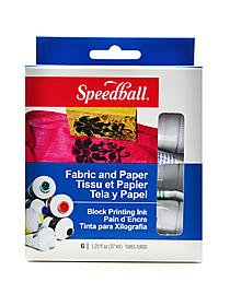 Speedball Fabric & Paper Block Printing Ink Kit