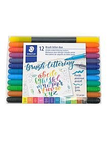 Staedtler Brush Letter Duo Double-Ended Lettering Markers