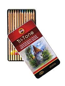 Koh-I-Noor Tri-tone Multi-colored Pencils