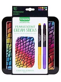 Crayola Signature Pearlescent Cream Sticks with Tin