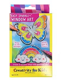 Creativity For Kids Easy Sparkle Window Art Mini Kit