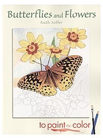 Dover Butterflies and Flowers to Paint and Color