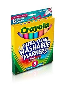 Crayola Tropical Colors Ultra-Clean Washable Markers