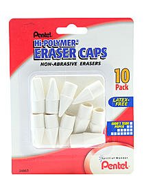 Pentel Hi-Polymer White Cap Erasers