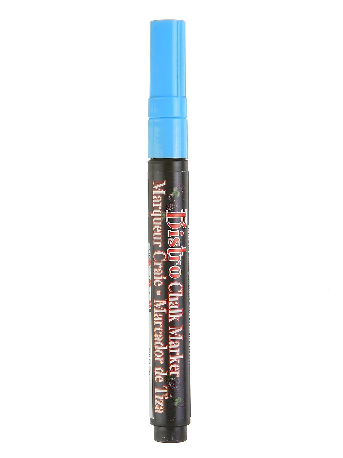 Marvy Uchida Bistro Chalk Marker Fine Fluorescent Light Blue