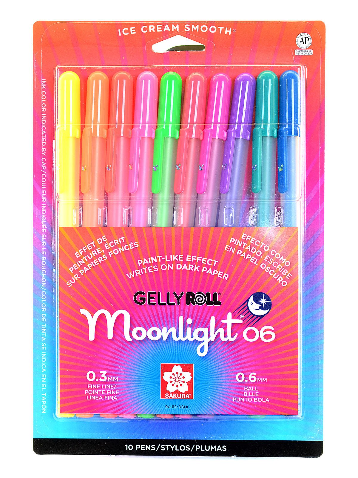 Gelly Roll Moonlight Pen Set, Gray Tones, Set of 5
