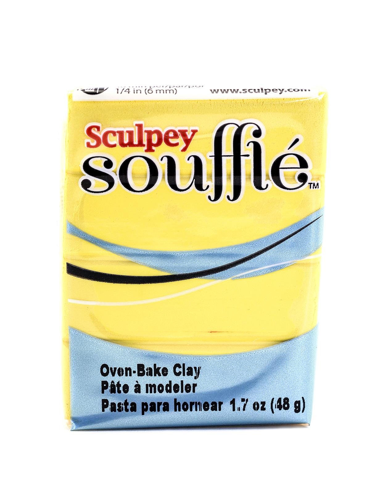 Sculpey SOUFFLE Oven Bake Polymer Clay 1.7oz Blocks, Innovative