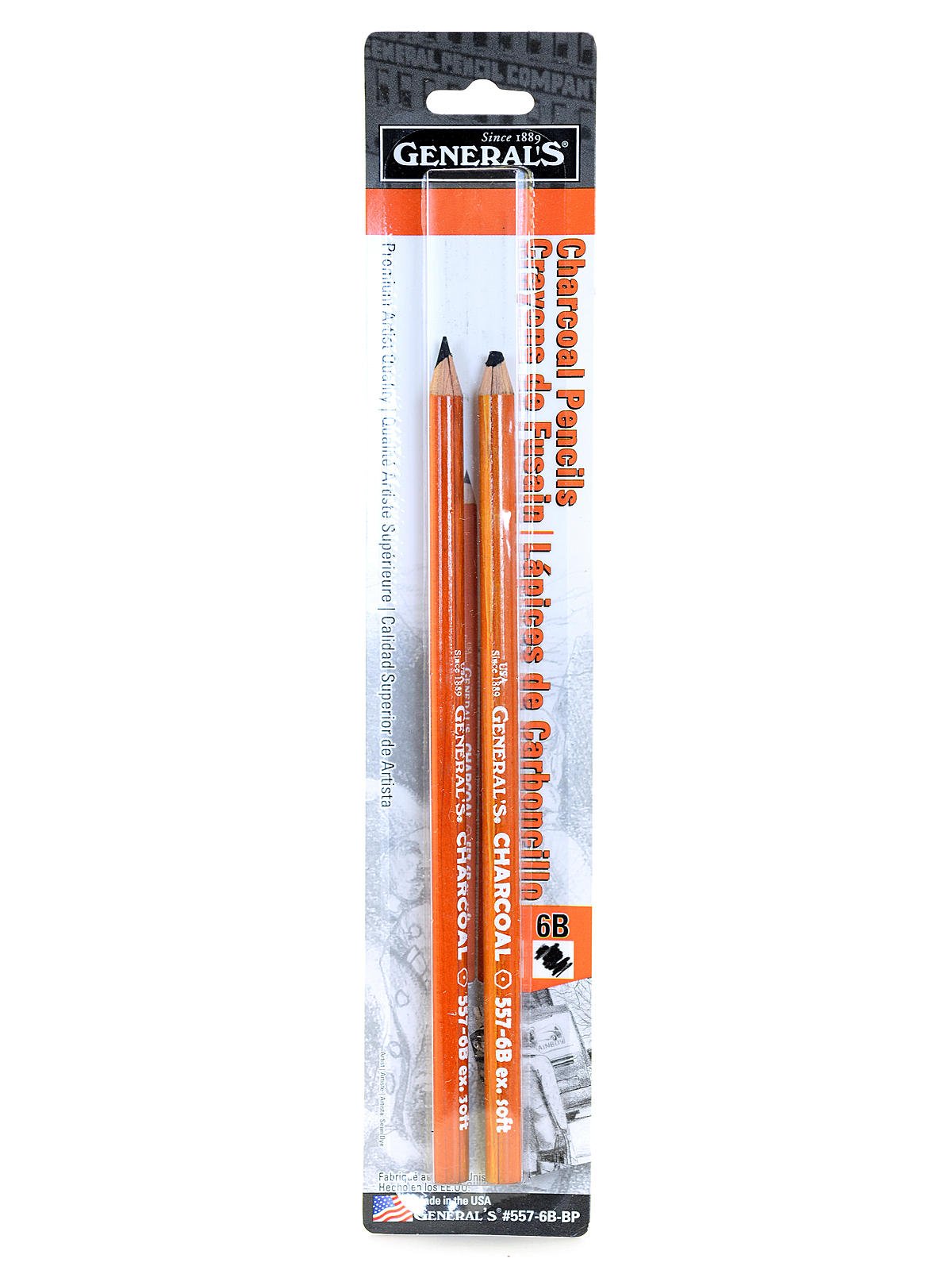 General's 557 Series Charcoal Pencil HB hard – A Work of Heart