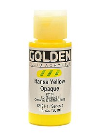 Golden Fluid Acrylic Paint, 4 oz, Historical Naples Yellow Hue