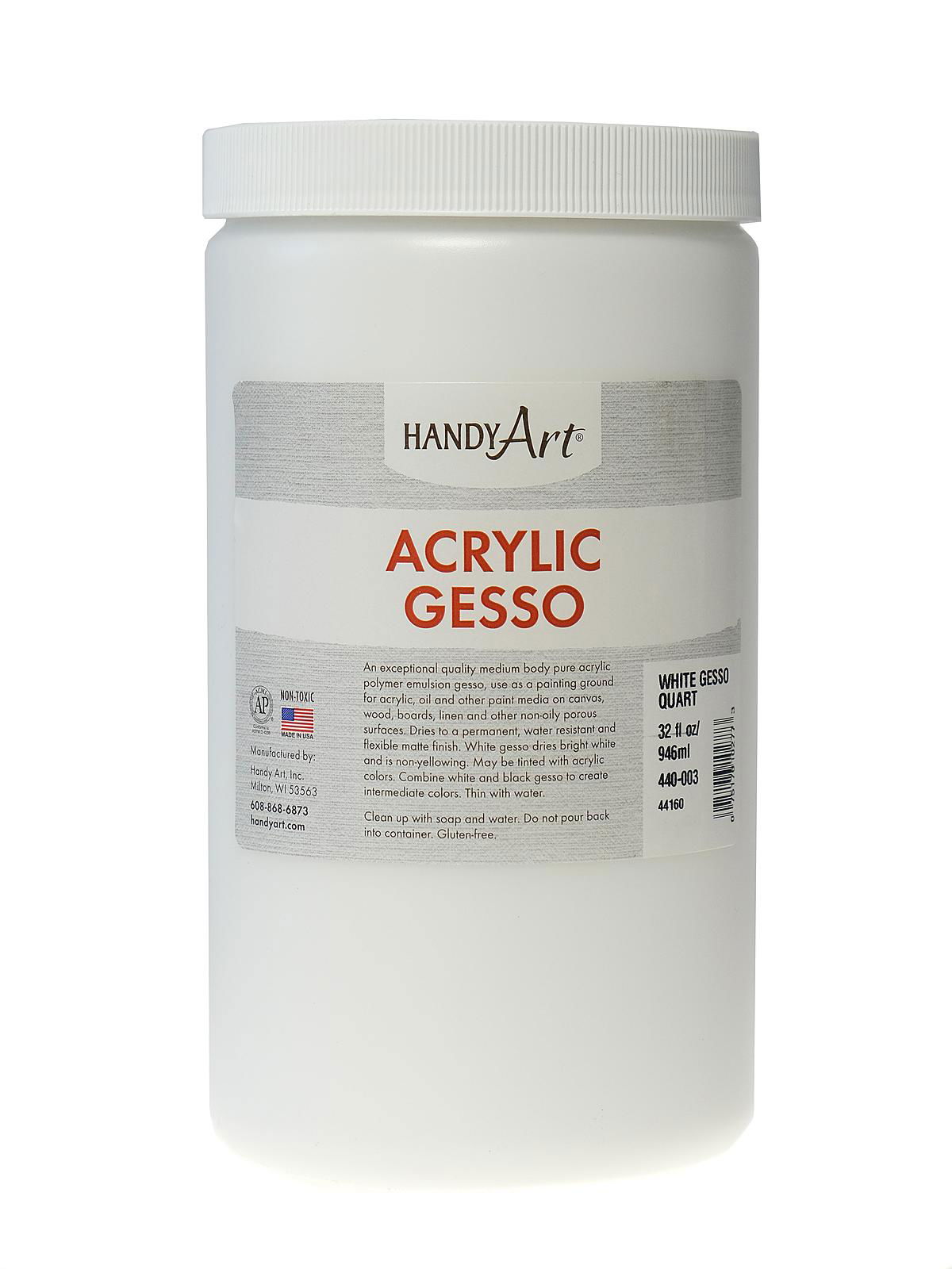 World's Greatest Acrylic Gesso Primer 1 Quart - White