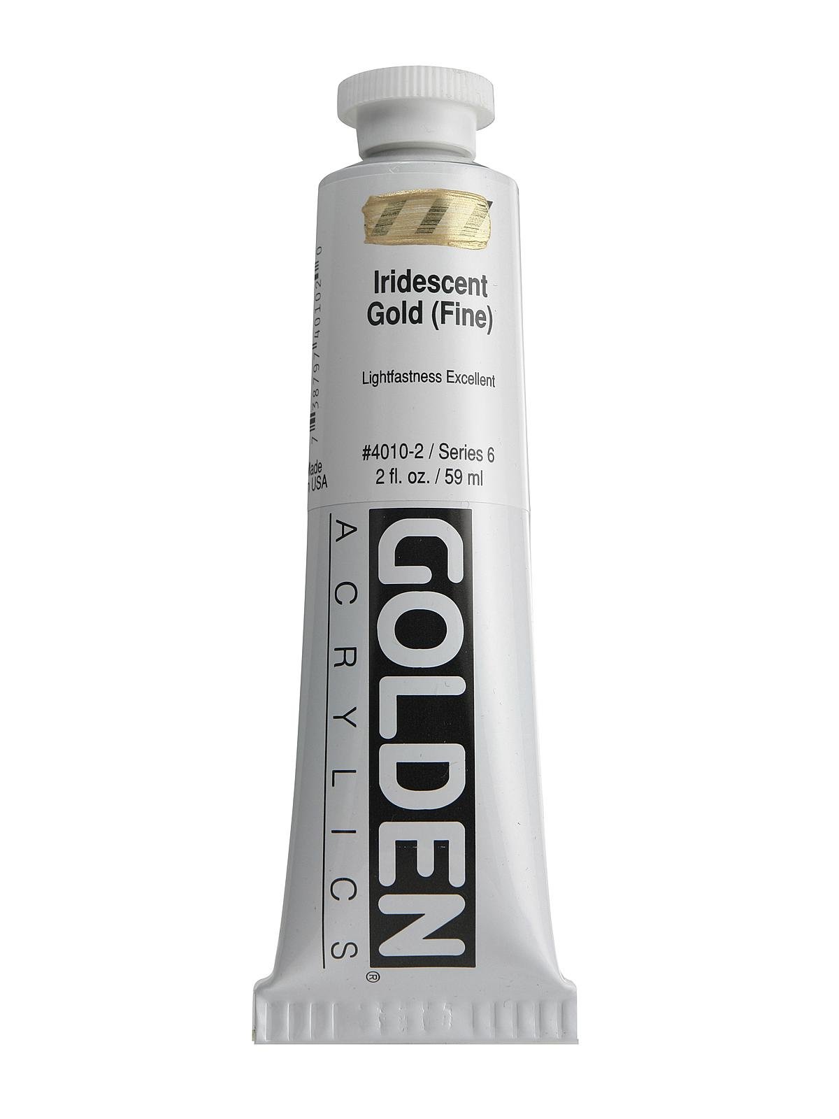 Golden Fluid Acrylic Iridescent Bright Gold (Fine) 32 oz 