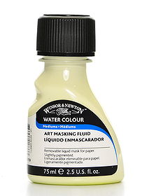 Winsor & Newton Watercolor Medium, Art Masking Fluid, 75ml (2.5-oz) bottle  Yellow