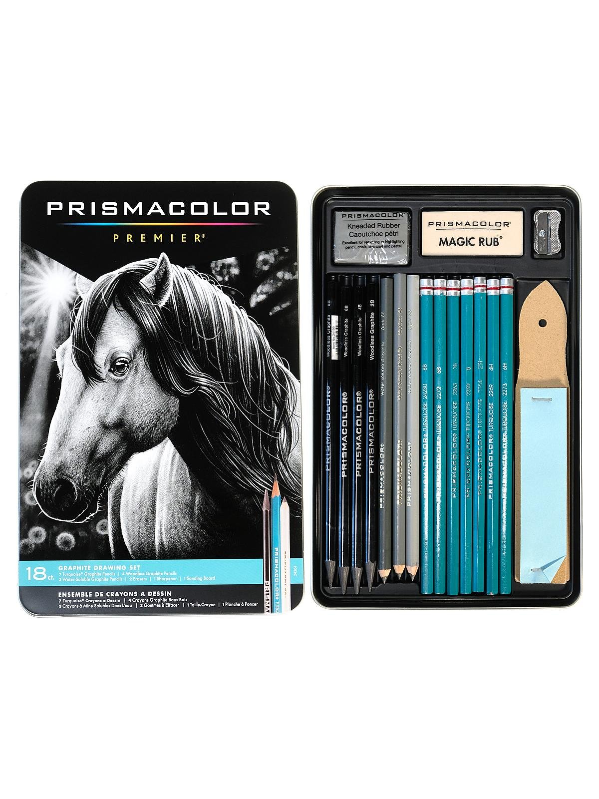 Prismacolor Premier Graphite Set - 8b, 6b, 4b, 2b, B