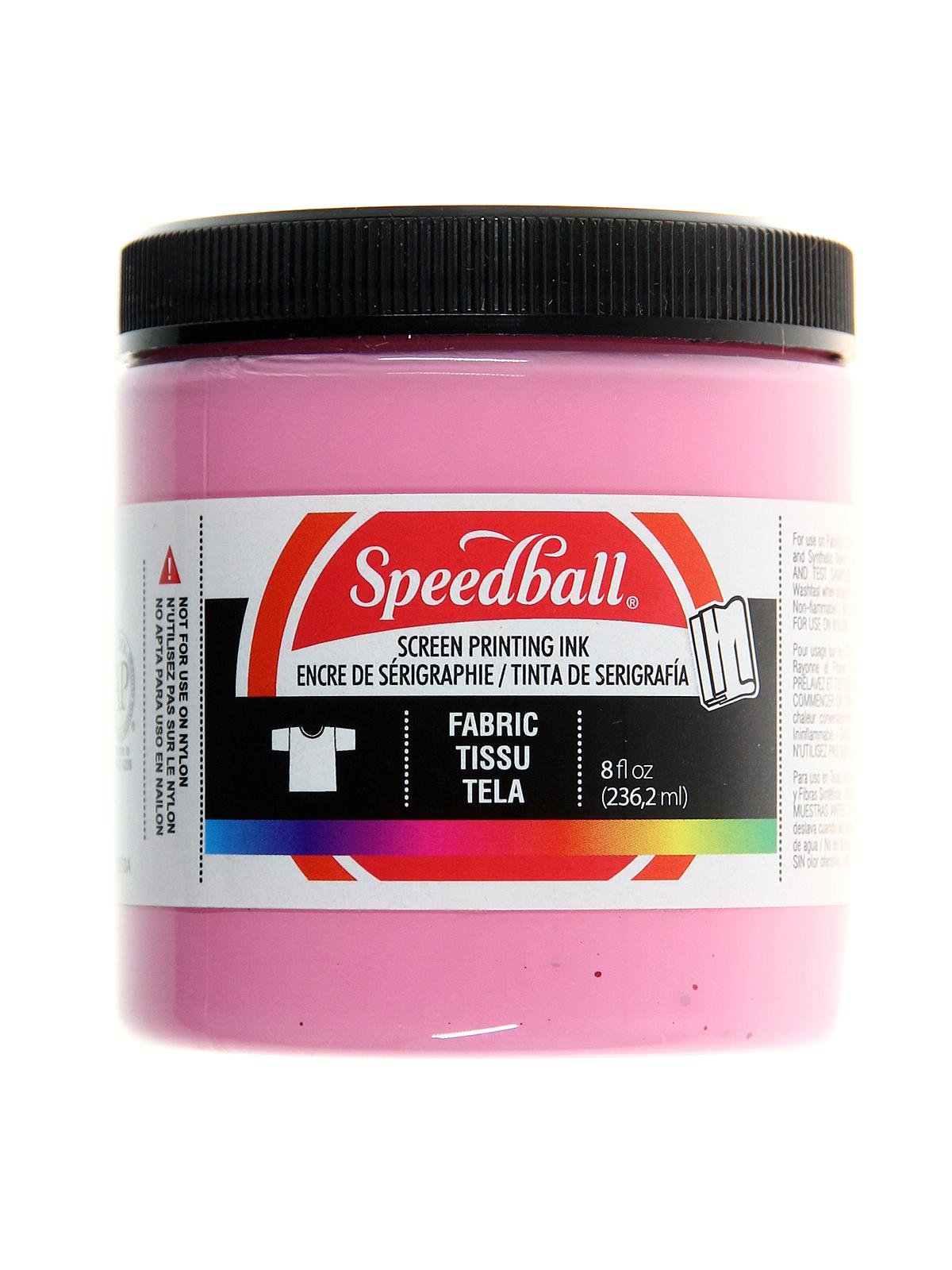 Speedball Acrylic Screen Printing Ink 8oz Fluorescent Hot Pink