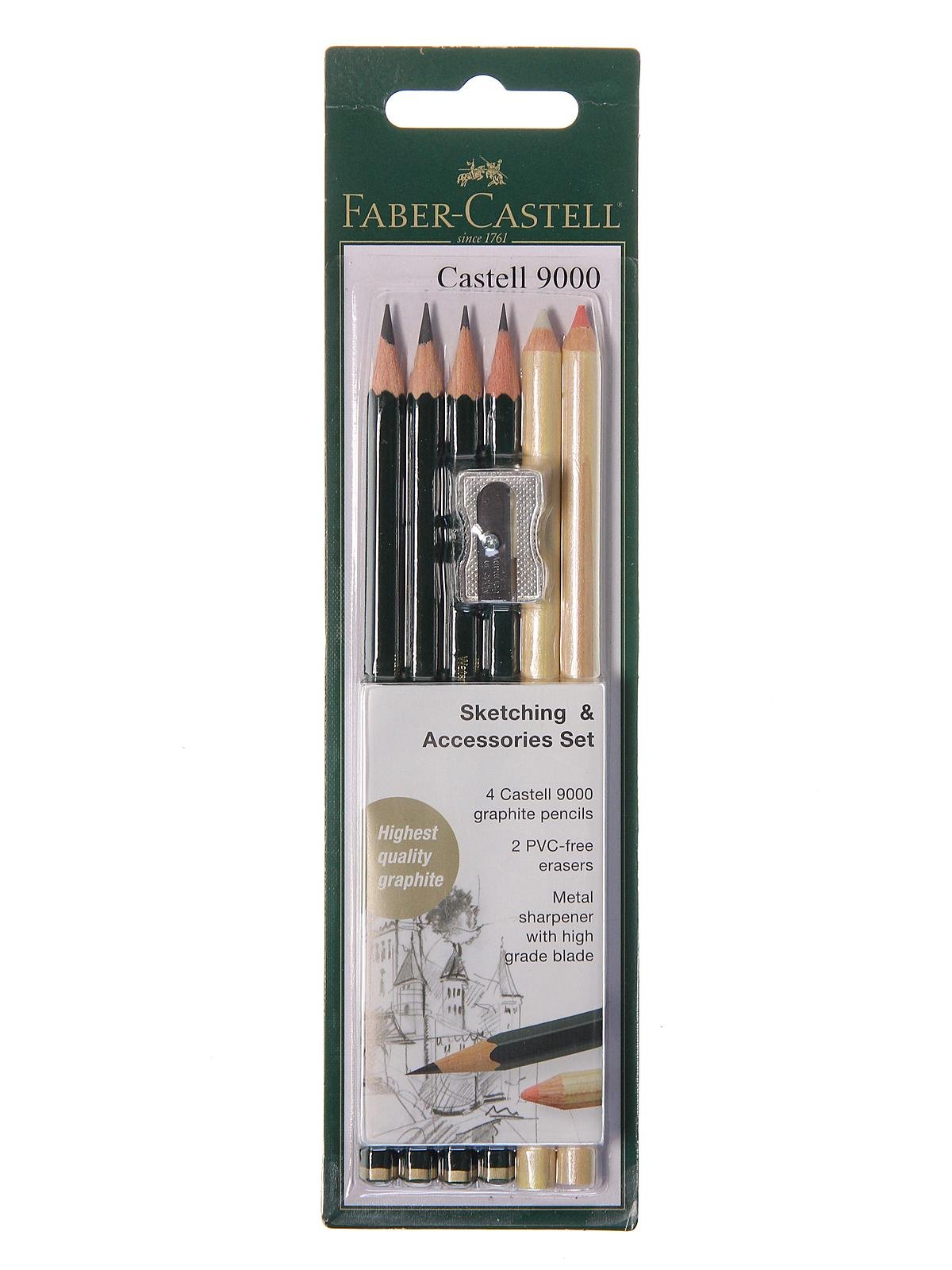 FaberCastell Pencils Castell 9000 Artist graphite pencils 4B black lead  Pencil for drawing sketch shading  box of 12  Amazonin Home  Kitchen