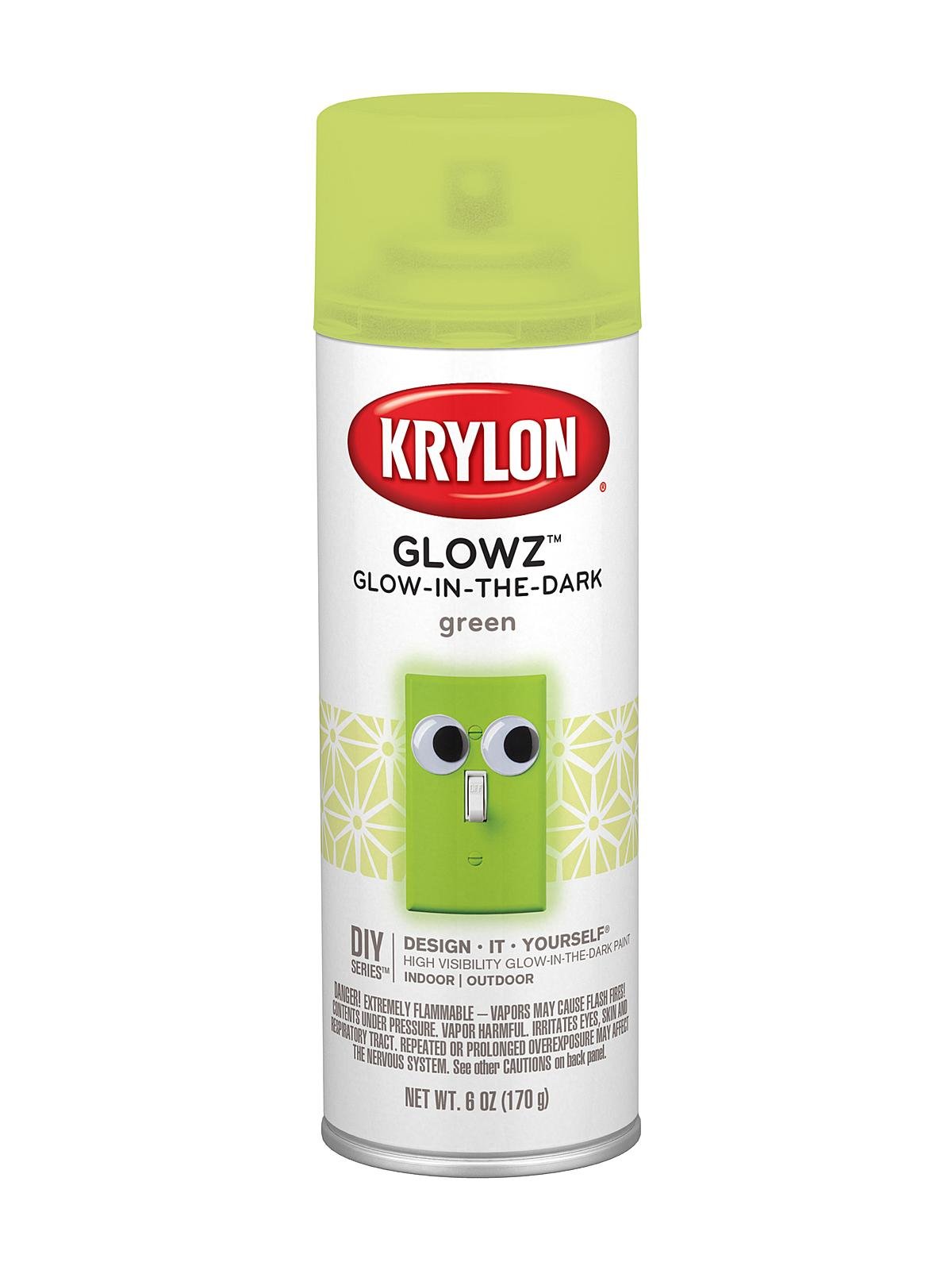 Krylon Glowz Spray Paint, 6 oz., White