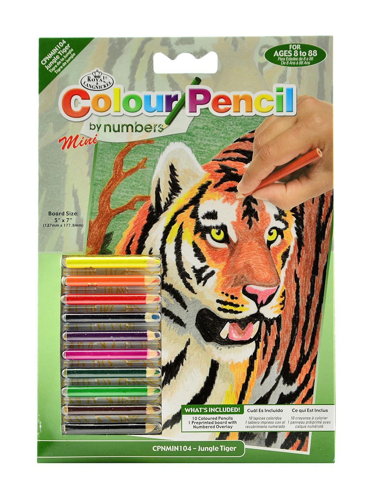 Royal Brush Wildlife Pencil-by-Number 